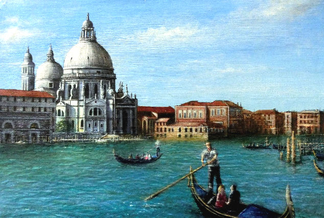 ヨーロッパ絵画油絵イタリア画家バツシーニ作品